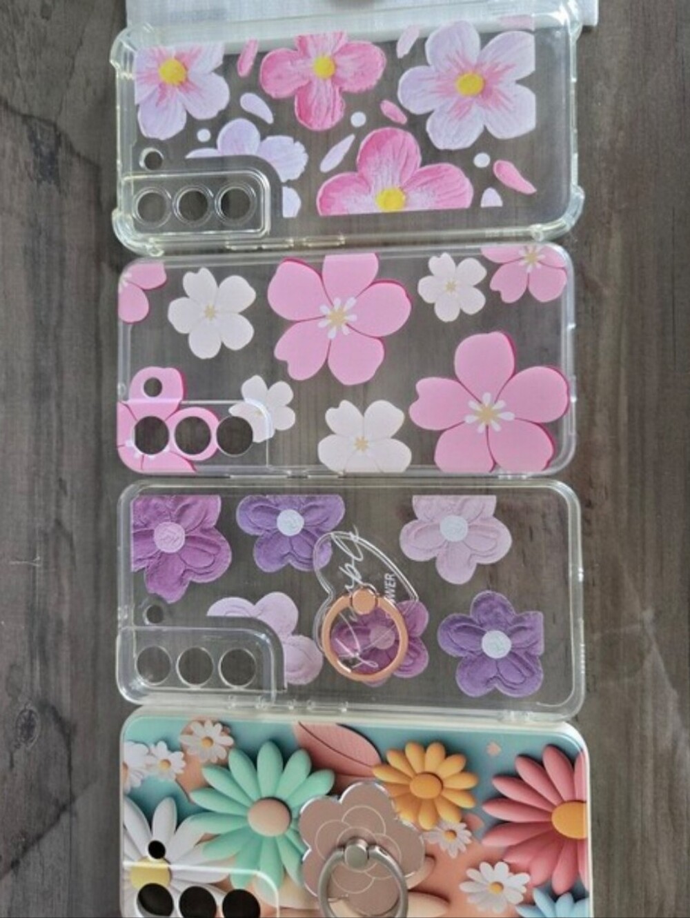 SAMSUNG GALAXY 22 PHONE CASE COVERS + SCREEN PROTECTOR & PHONE RINGS 6 Pieces